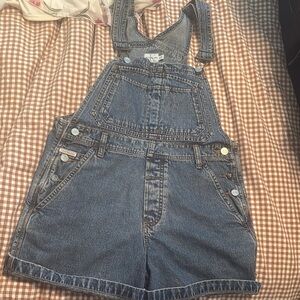Denim Overalls Shorts